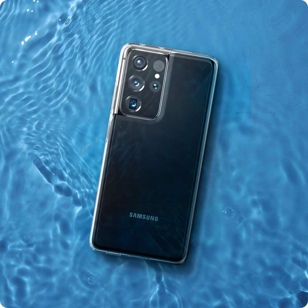 Spigen Liquid Crystal Samsung Galaxy S21 Ultra Hoesje Transparant afbeelding 8