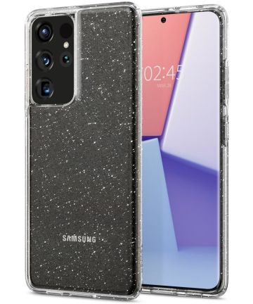 Spigen Liquid Crystal Samsung Galaxy S21 Ultra Hoesje Glitter Hoesjes