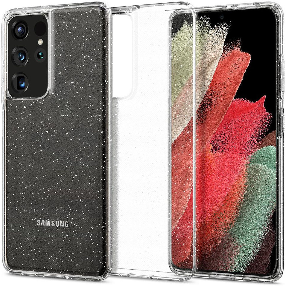 Spigen Liquid Crystal Samsung Galaxy S21 Ultra Hoesje Glitter afbeelding 11