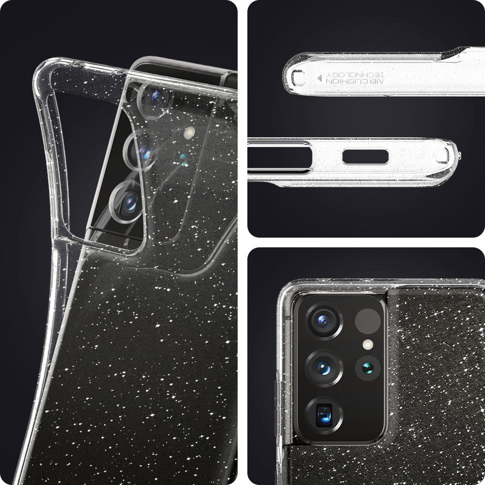 Spigen Liquid Crystal Samsung Galaxy S21 Ultra Hoesje Glitter afbeelding 5