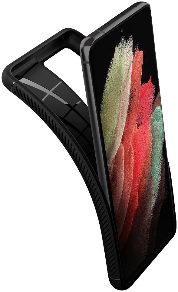 Spigen Rugged Armor Samsung Galaxy S21 Ultra Hoesje Zwart afbeelding 2