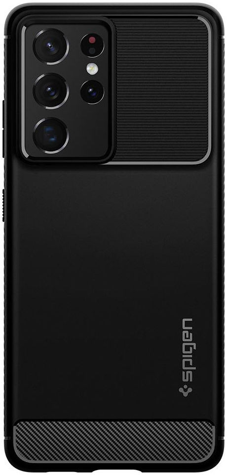 Spigen Rugged Armor Samsung Galaxy S21 Ultra Hoesje Zwart afbeelding 3