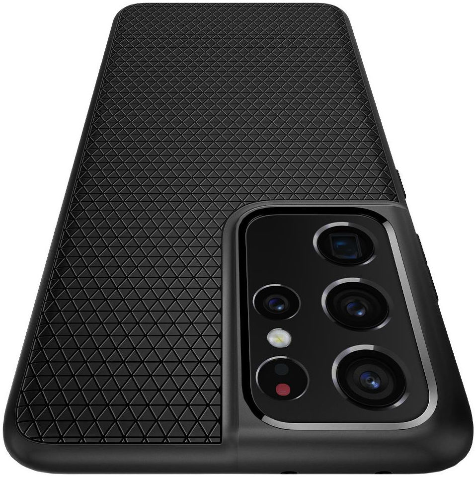 Spigen Liquid Air Samsung Galaxy S21 Ultra Hoesje Zwart afbeelding 11