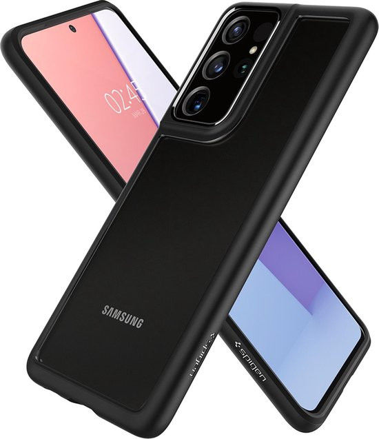 Spigen Ultra Hybrid Samsung Galaxy S21 Ultra Hoesje Zwart afbeelding 10