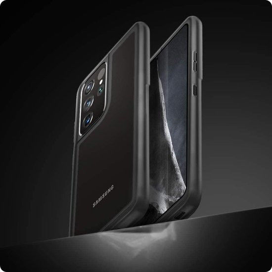 Spigen Ultra Hybrid Samsung Galaxy S21 Ultra Hoesje Zwart afbeelding 5