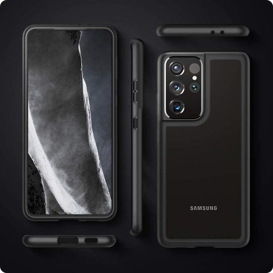 Spigen Ultra Hybrid Samsung Galaxy S21 Ultra Hoesje Zwart afbeelding 8