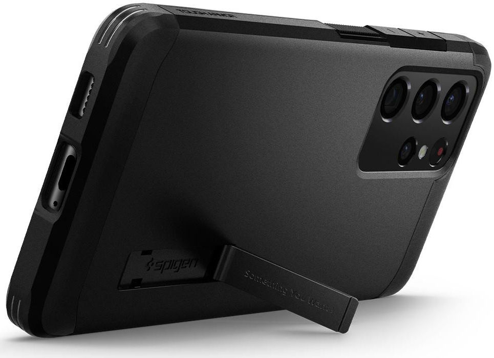 Spigen Tough Armor Samsung Galaxy S21 Ultra Hoesje Gunmetal afbeelding 3