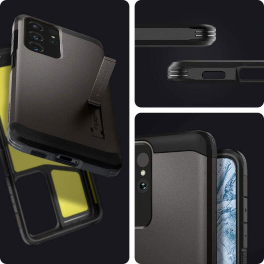 Spigen Tough Armor Samsung Galaxy S21 Ultra Hoesje Gunmetal afbeelding 4