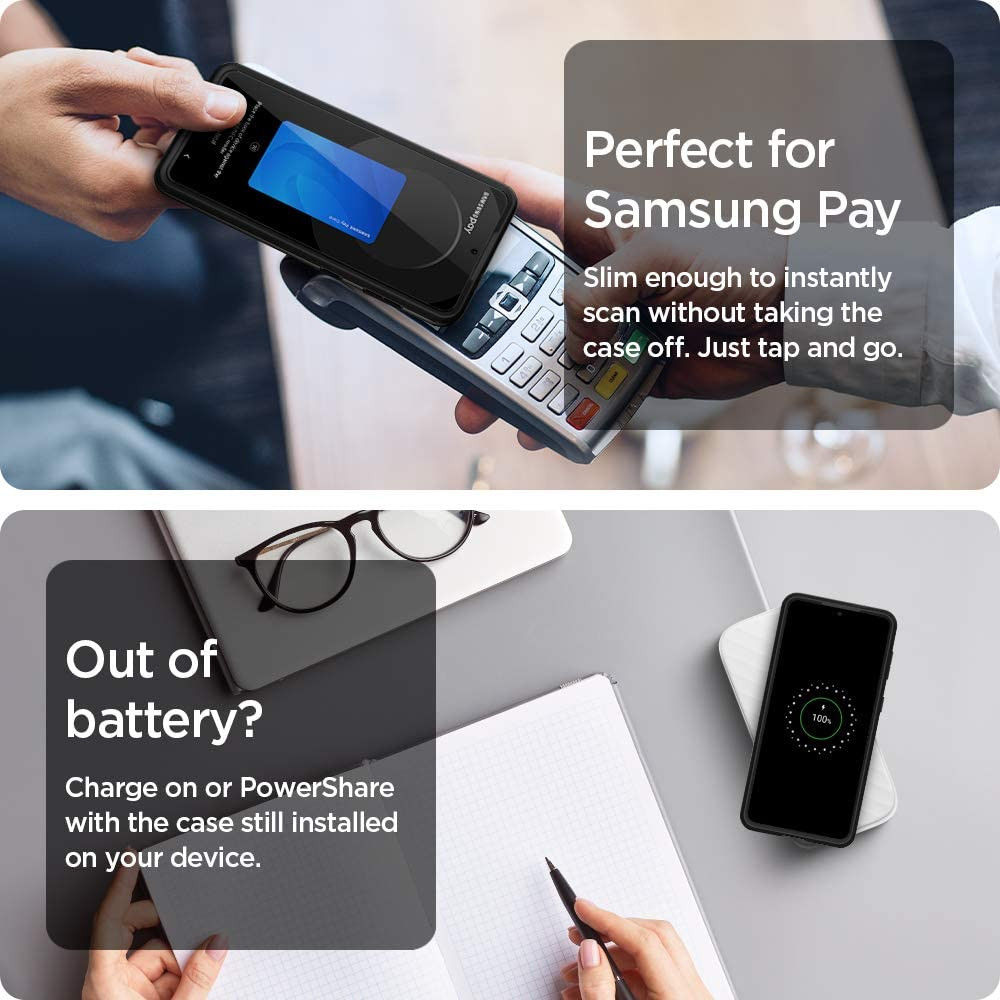 Spigen Neo Hybrid Samsung Galaxy S21 Ultra Hoesje Gunmetal afbeelding 6
