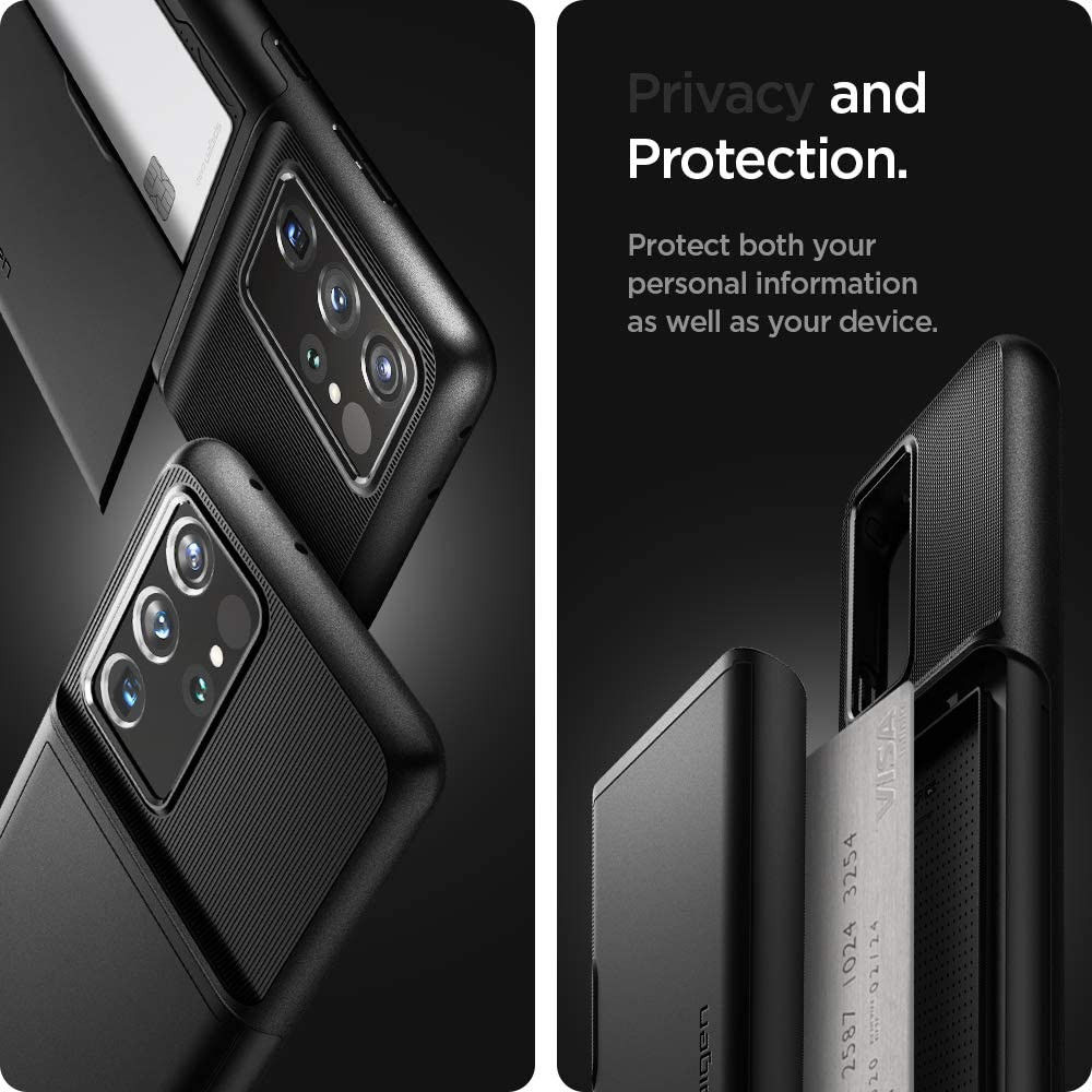 Spigen Slim Armor CS Samsung Galaxy S21 Ultra Hoesje Zwart afbeelding 10