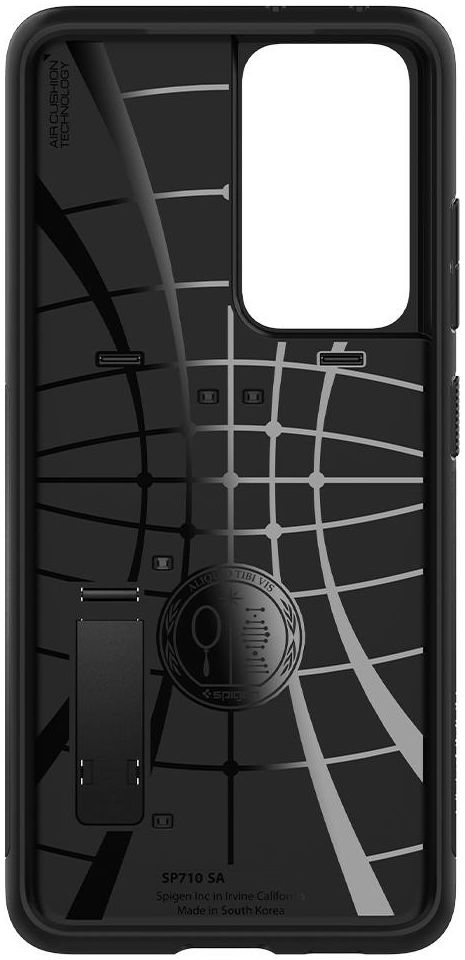 Spigen Slim Armor Samsung Galaxy S21 Ultra Hoesje Zwart afbeelding 5