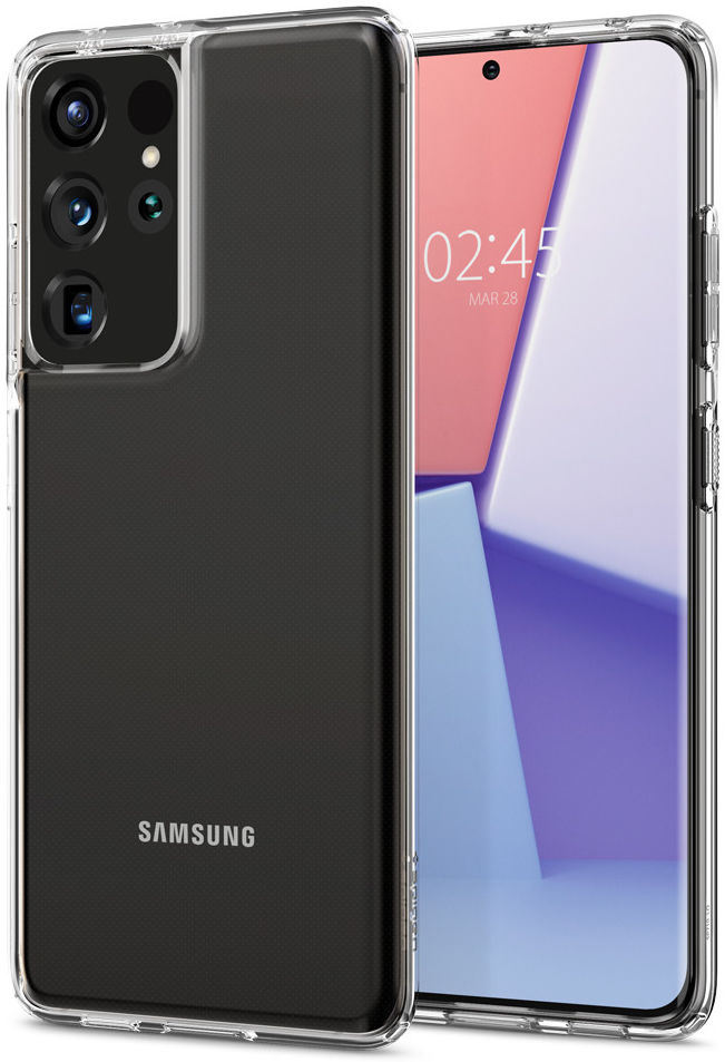 Spigen Crystal Flex Samsung Galaxy S21 Ultra Hoesje Transparant afbeelding 2