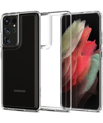 Spigen Crystal Hybrid Samsung Galaxy S21 Ultra Hoesje Transparant Hoesjes