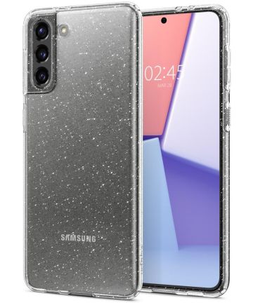 Spigen Liquid Crystal Samsung Galaxy S21 Plus Hoesje Glitter Hoesjes