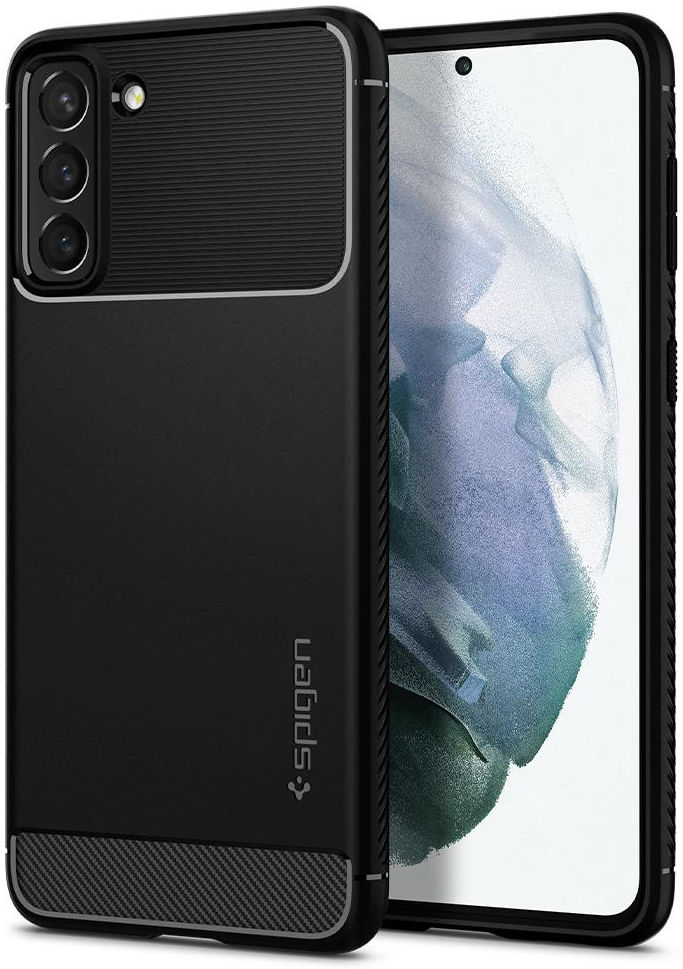 Spigen Rugged Armor Samsung Galaxy S21 Plus Hoesje Zwart afbeelding 1