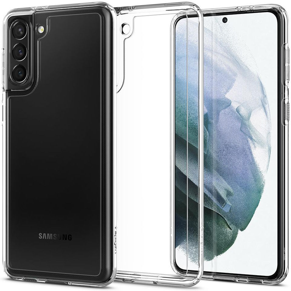 Spigen Ultra Hybrid Samsung Galaxy S21 Plus Hoesje Transparant afbeelding 1