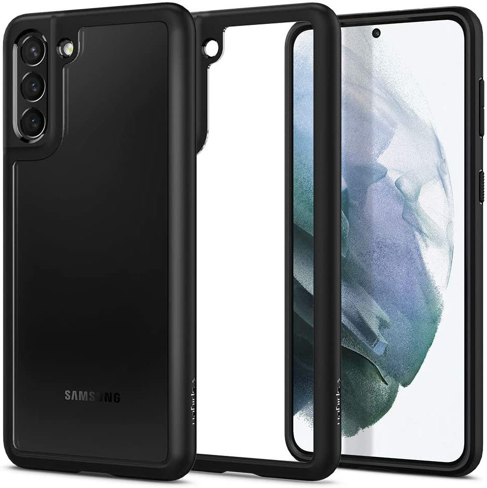 Spigen Ultra Hybrid Samsung Galaxy S21 Plus Hoesje Zwart afbeelding 1