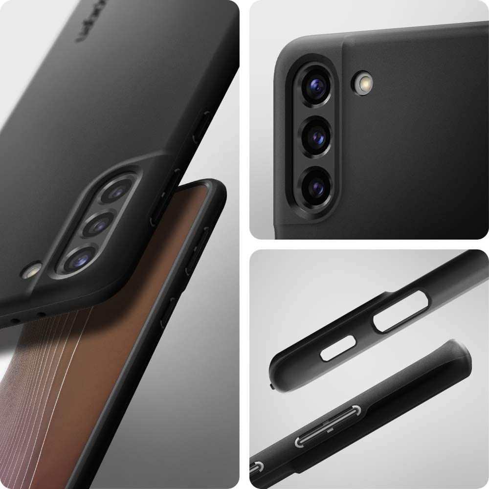 Spigen Thin Fit Samsung Galaxy S21 Hoesje Zwart afbeelding 5