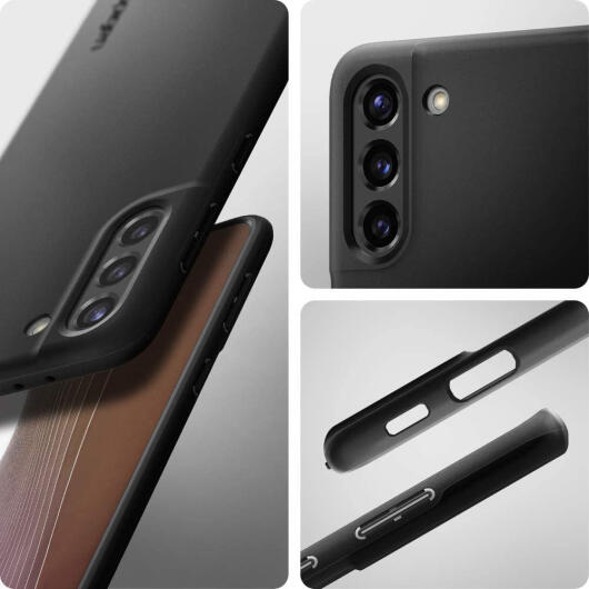 Spigen Thin Fit Samsung Galaxy S21 Hoesje Zwart afbeelding 5