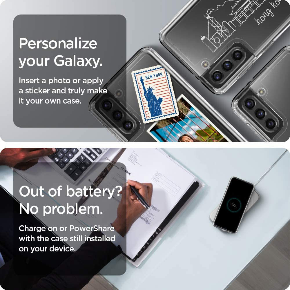Spigen Ultra Hybrid Samsung Galaxy S21 Hoesje Transparant afbeelding 6