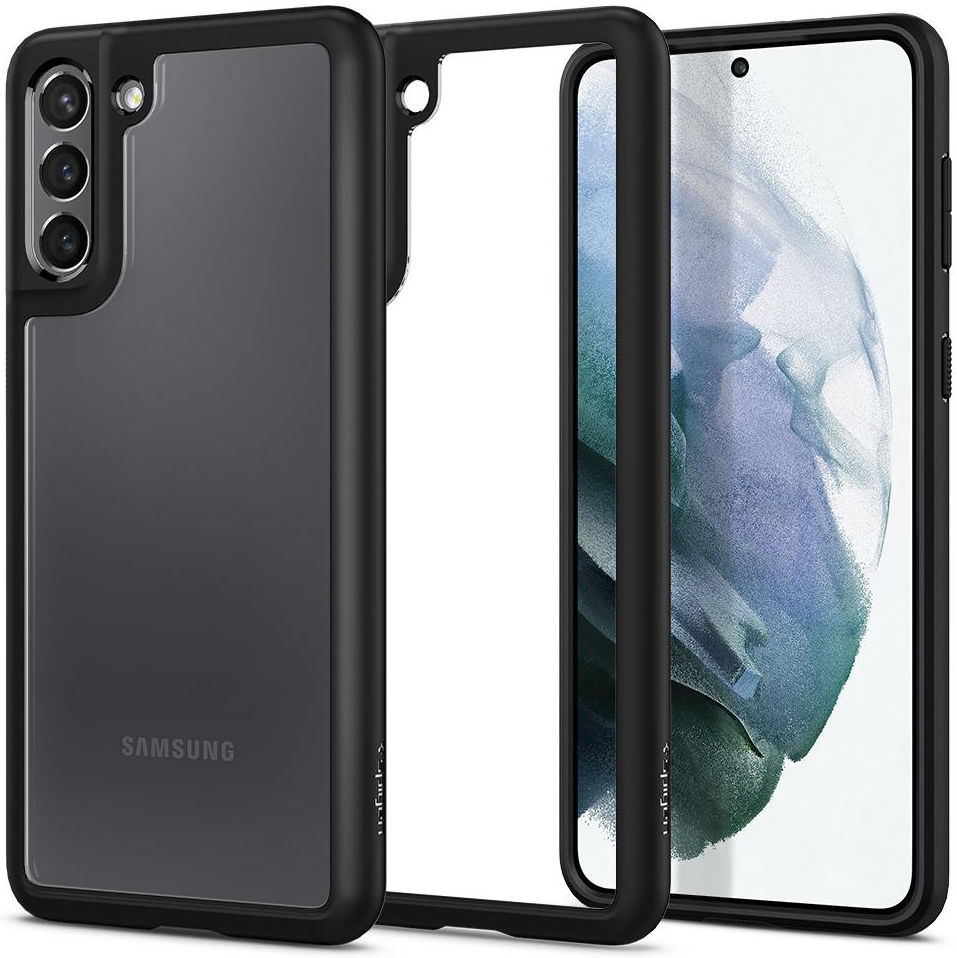 Spigen Ultra Hybrid Samsung Galaxy S21 Hoesje Zwart afbeelding 1