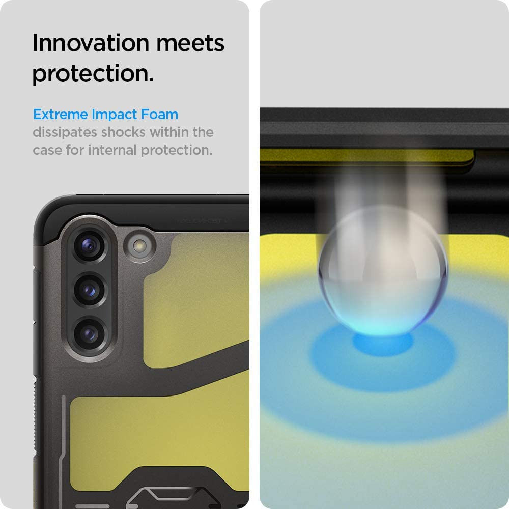 Spigen Tough Armor Samsung Galaxy S21 Hoesje Gunmetal afbeelding 6