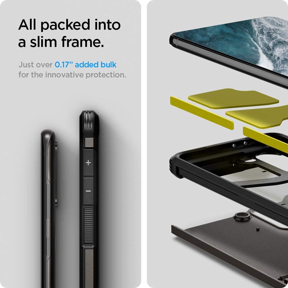 Spigen Tough Armor Samsung Galaxy S21 Hoesje Gunmetal afbeelding 7