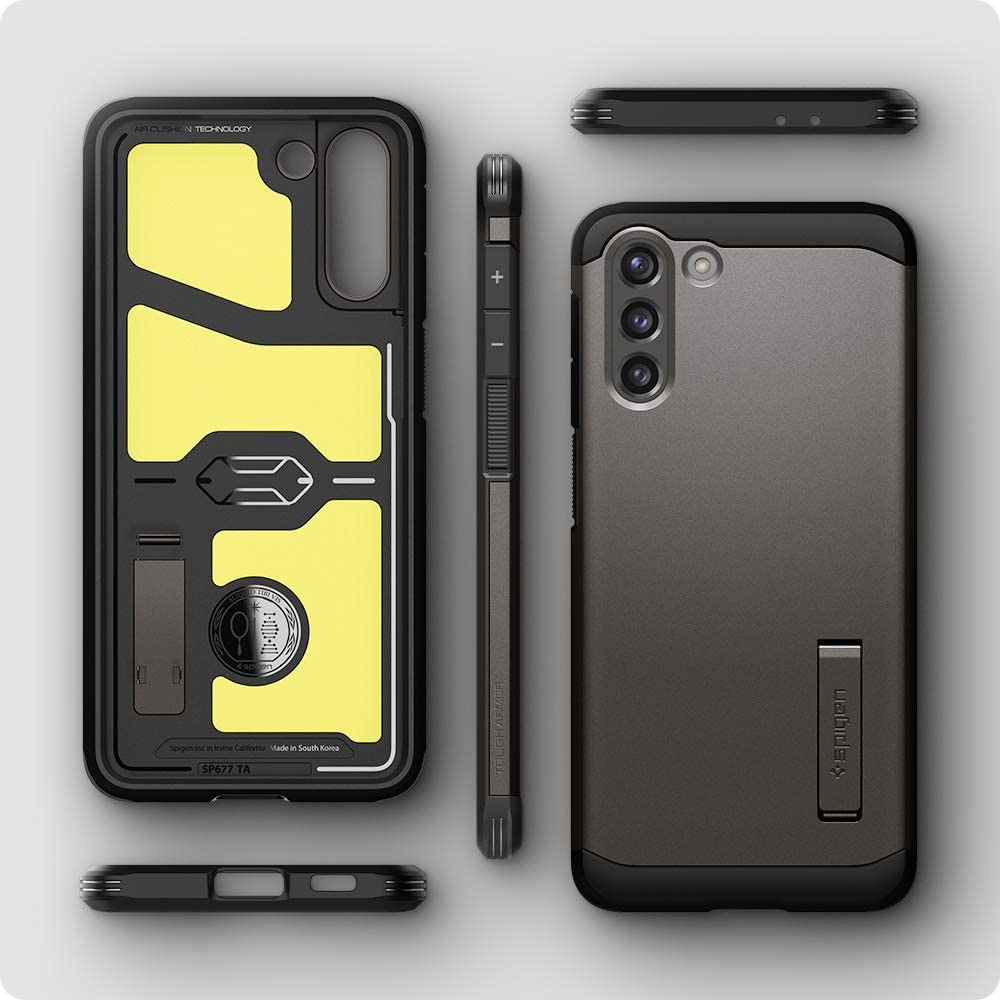 Spigen Tough Armor Samsung Galaxy S21 Hoesje Gunmetal afbeelding 10