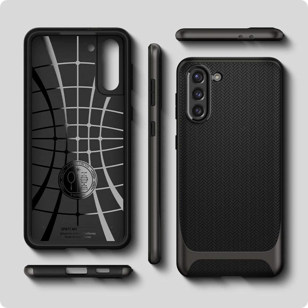 Spigen Neo Hybrid Samsung Galaxy S21 Hoesje Gunmetal afbeelding 3