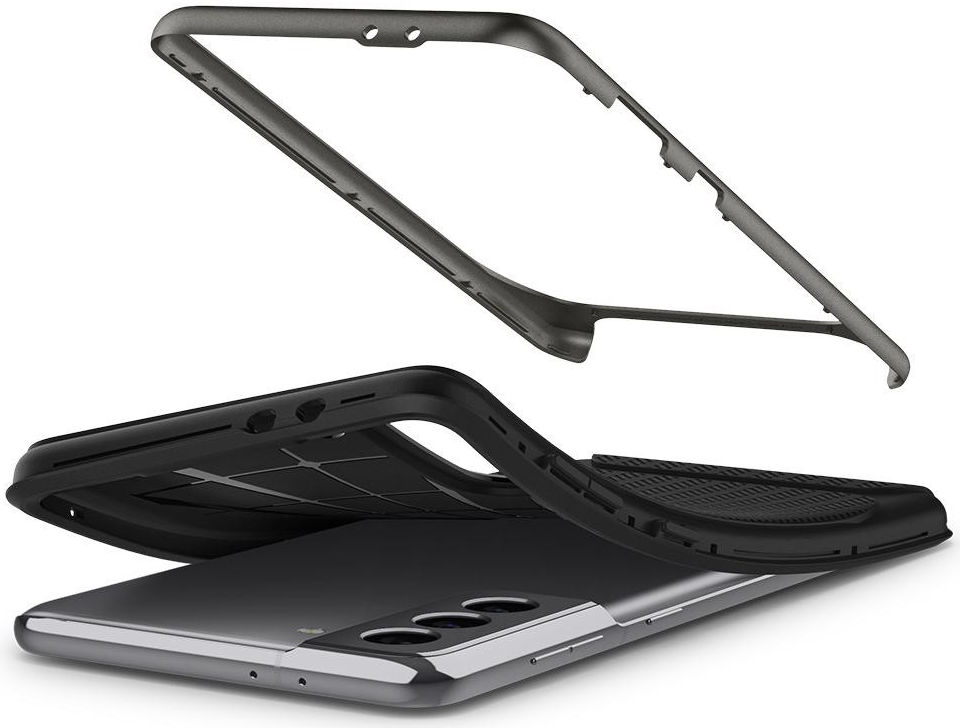 Spigen Neo Hybrid Samsung Galaxy S21 Hoesje Gunmetal afbeelding 12