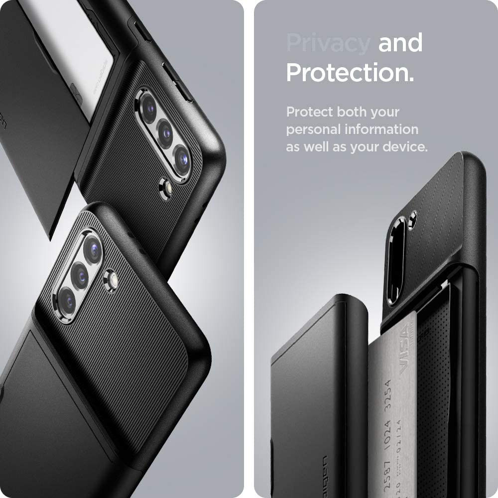 Spigen Slim Armor CS Samsung Galaxy S21 Hoesje Zwart afbeelding 7