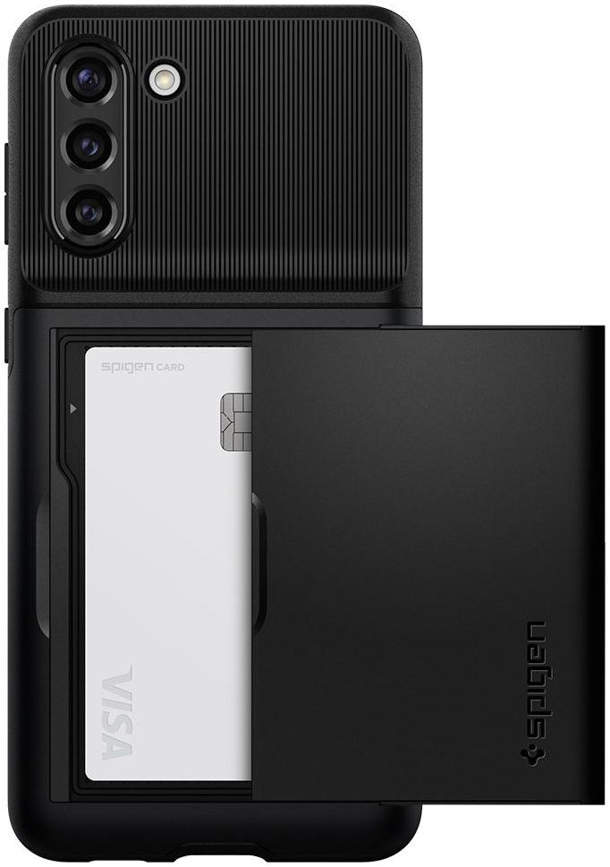 Spigen Slim Armor CS Samsung Galaxy S21 Hoesje Zwart afbeelding 2