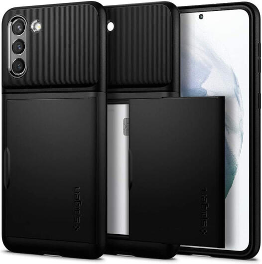 Spigen Slim Armor CS Samsung Galaxy S21 Hoesje Zwart afbeelding 1