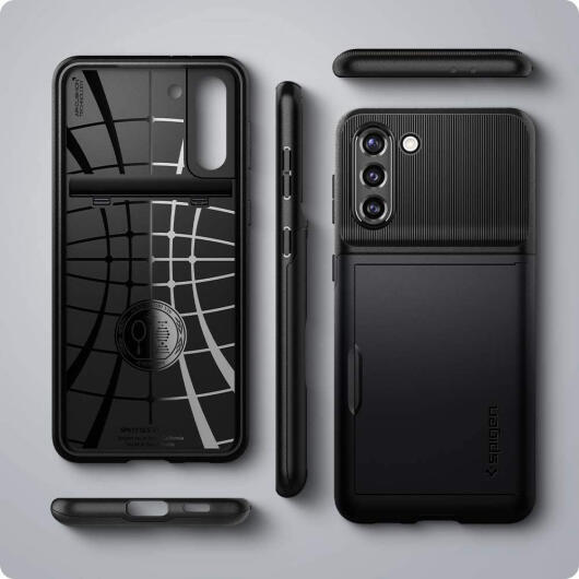 Spigen Slim Armor CS Samsung Galaxy S21 Hoesje Zwart afbeelding 4