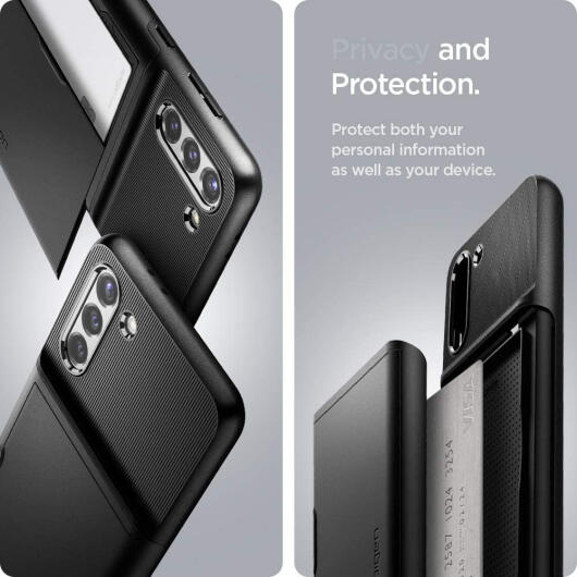 Spigen Slim Armor CS Samsung Galaxy S21 Hoesje Zwart afbeelding 7