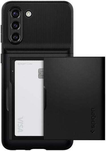 Spigen Slim Armor CS Samsung Galaxy S21 Hoesje Zwart afbeelding 2