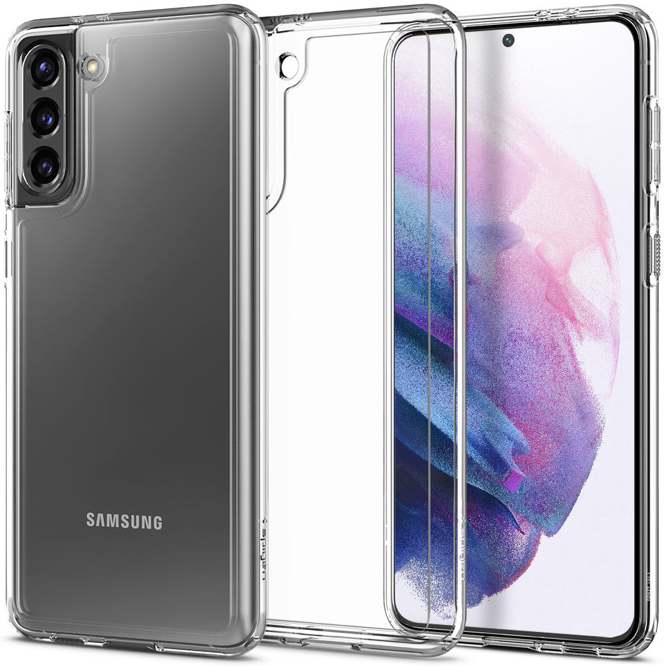 Spigen Crystal Hybrid Samsung Galaxy S21 Hoesje Transparant afbeelding 1