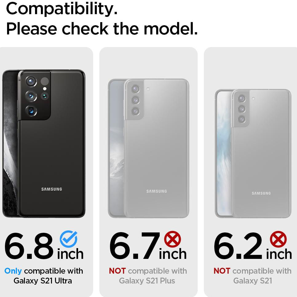 Spigen Neo Flex Samsung Galaxy S21 Ultra Screen Protector (2-Pack) afbeelding 5