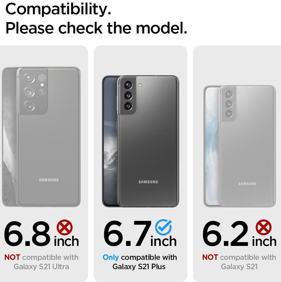 Spigen Neo Flex HD Samsung Galaxy S21 Plus Screen Protector (2-Pack) afbeelding 3