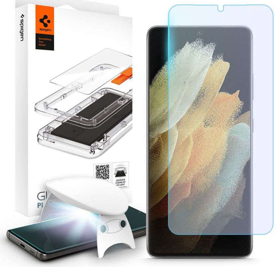 Spigen Glas.tR Platinum HD Samsung Galaxy S21 Ultra Screen Protector afbeelding 1