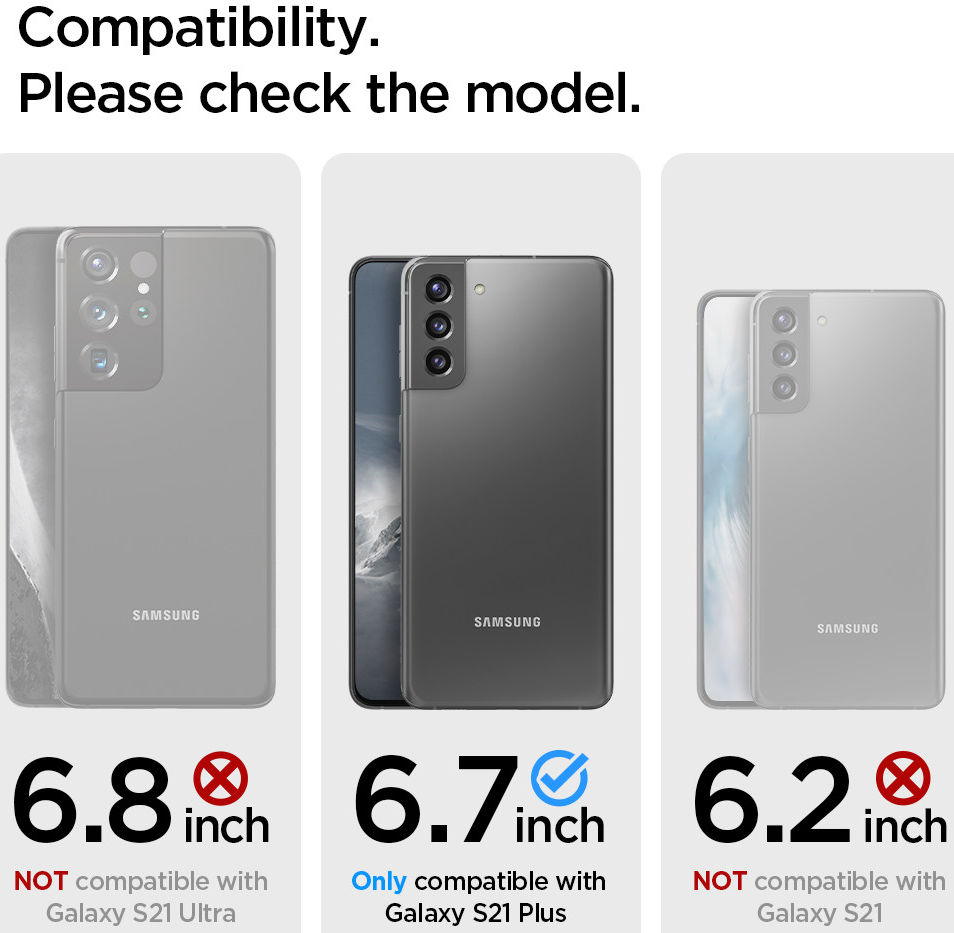 Spigen EZ Fit Glas.tR Samsung Galaxy S21 Plus Screenprotector (2-Pack) afbeelding 8