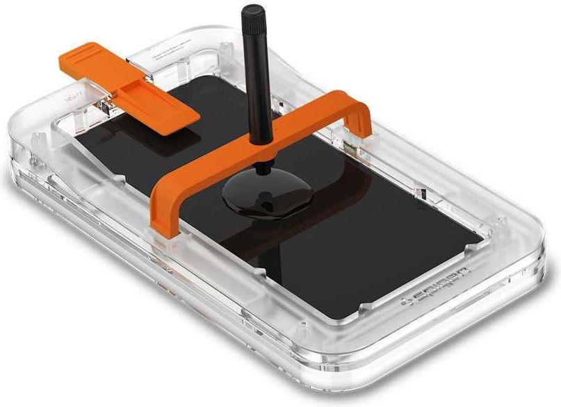 Spigen Glas.tR Platinum HD Samsung S21 Ultra Screen Protector (2-Pack) afbeelding 11