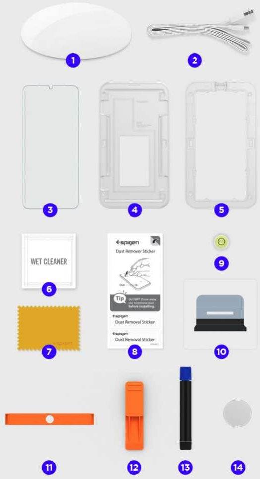 Spigen Glas.tR Platinum HD Samsung S21 Ultra Screen Protector (2-Pack) afbeelding 14