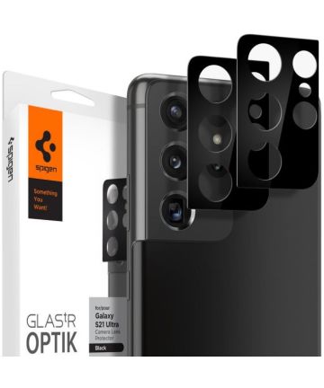 Spigen Optik Samsung Galaxy S21 Ultra Camera Lens Protector (2-Pack) Screen Protectors