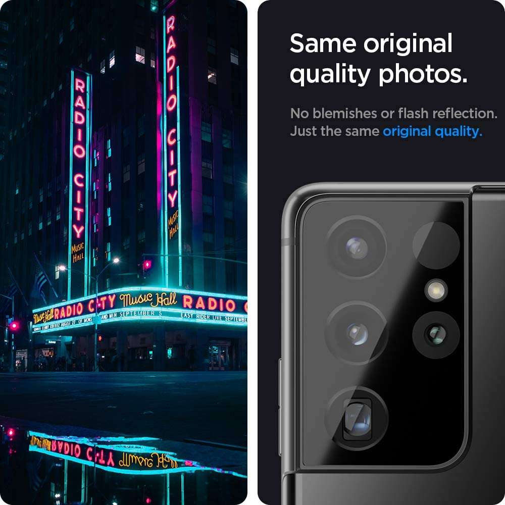 Spigen Optik Samsung Galaxy S21 Ultra Camera Lens Protector (2-Pack) afbeelding 7