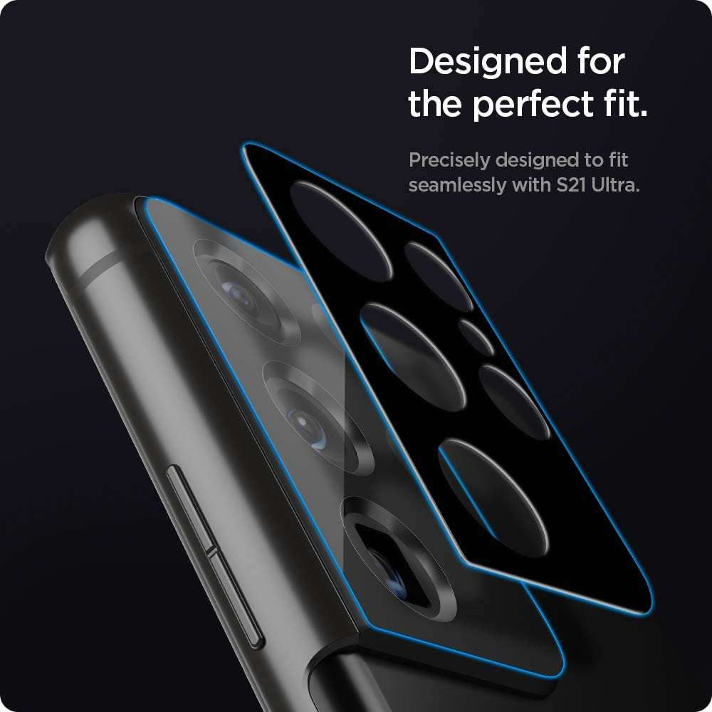 Spigen Optik Samsung Galaxy S21 Ultra Camera Lens Protector (2-Pack) afbeelding 4