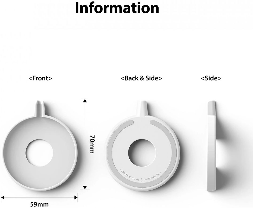 Ringke Apple MagSafe Beschermer voor Apple MagSafe Wit afbeelding 9