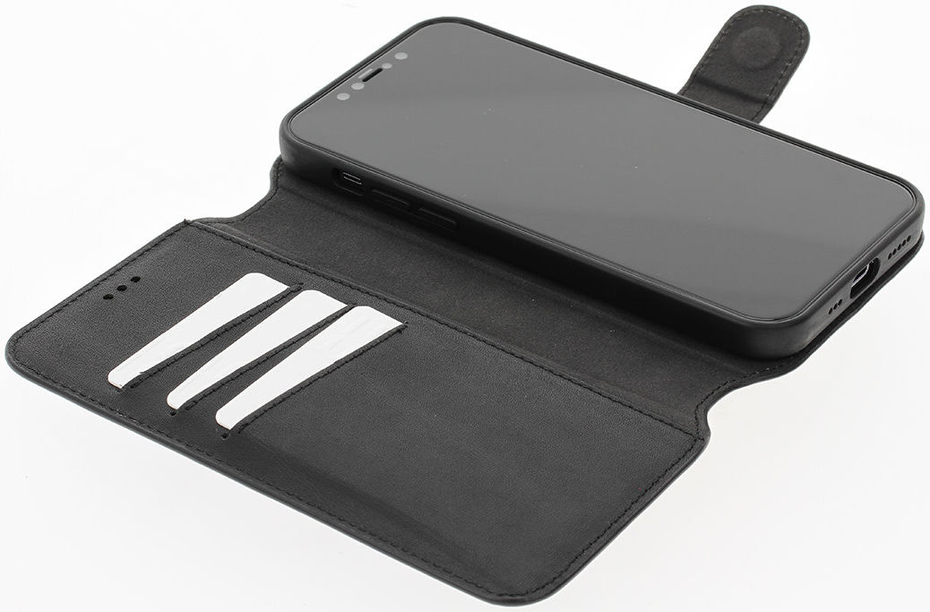 Minim 2-in-1 iPhone 12/12 Pro Hoesje Book Case en Back Cover Zwart afbeelding 10