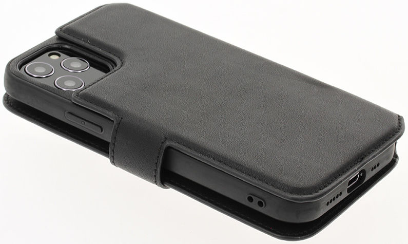 Minim 2-in-1 iPhone 12/12 Pro Hoesje Book Case en Back Cover Zwart afbeelding 11