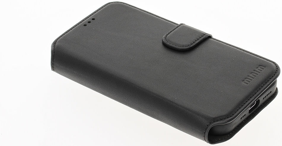 Minim 2-in-1 iPhone 12/12 Pro Hoesje Book Case en Back Cover Zwart afbeelding 12